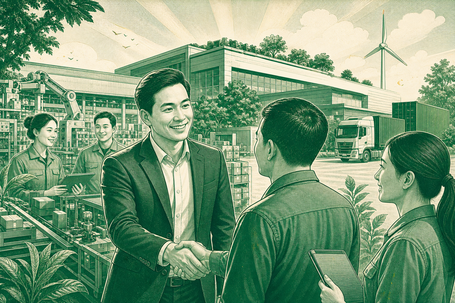 Doanh nghiệp hội viên kết nối tại không gian sản xuất bền vững